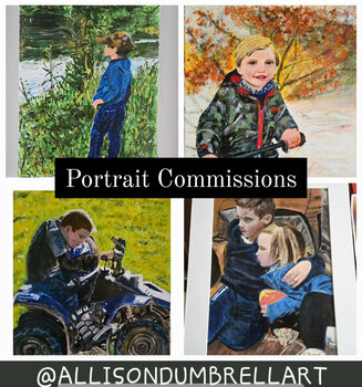 Portrait Commissions (Examples A3 / 40x50cm Framed)