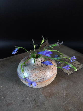 Speckled Stoneware bud vase