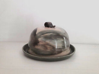 Slipware butter cloche