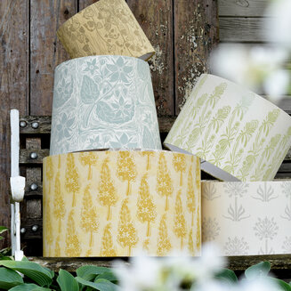 Hand printed Lampshades