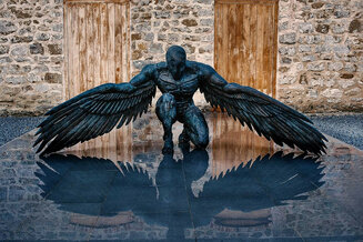 'Greer, Guardian Angel' #10 Sculpture by Ed Elliott, exhibited at Canwood Gallery