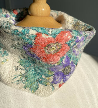 Nuno felted cowl