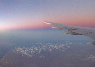 Over the Caspian Sea
