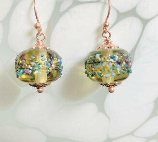 Handmade Lampwork Bead Earrings