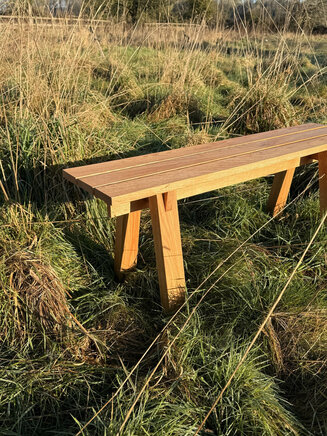 The Split Bench in oak