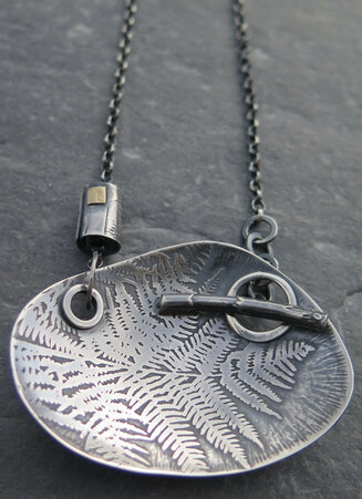 Fern Etched Pendant