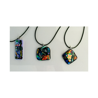 Dichroic Glass Pendants