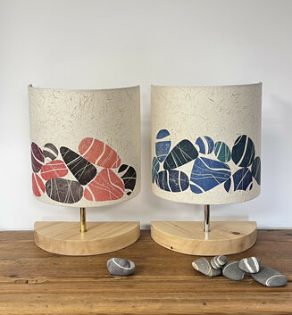Pebbles Half Table Lamps