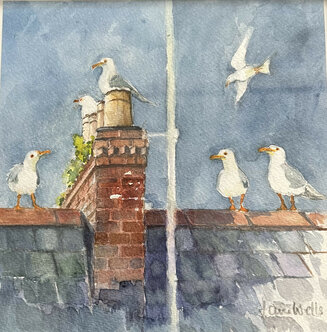 Gulls on the Roof
