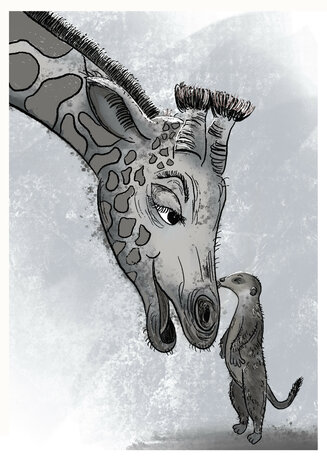 Long Necked Kiss