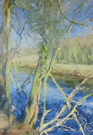 Painting by Louise Pilditch