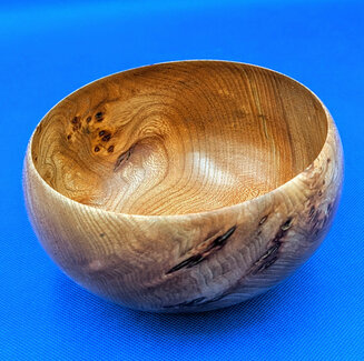 Elm burr bowl
