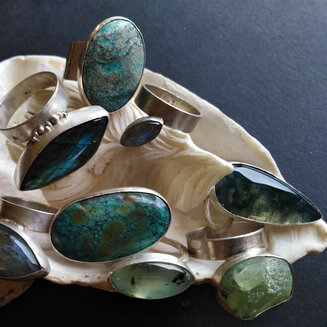 Rings with stones