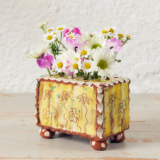 Yellow Flower Brick by Sarah Monk