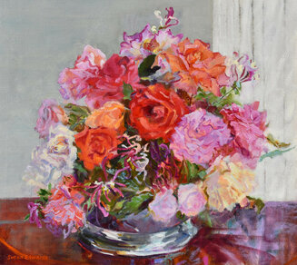 ROSES, SILVER BOWL