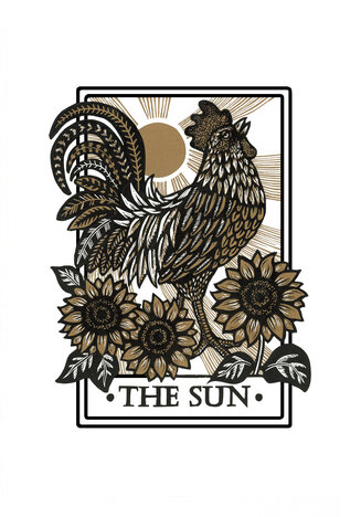 The Sun - Multi-Block Linocut